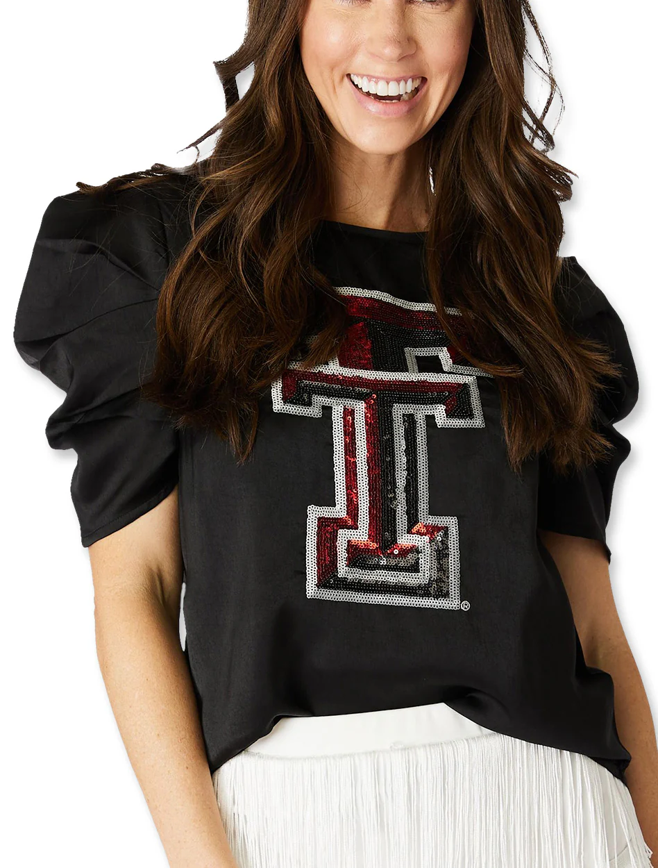 Texas Tech Stewart Simmons "The Puff" Sequin Women's Shirt