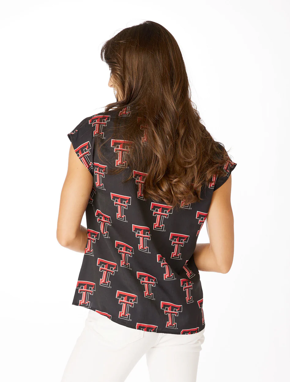 Texas Tech Stewart Simmons "The V-Neck" Women's Blouse - Image 2