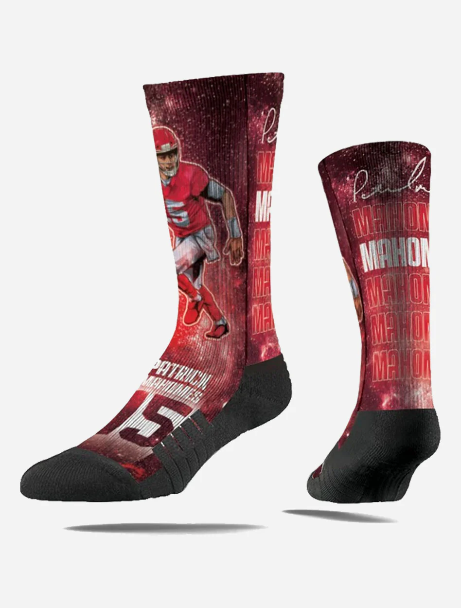Texas Tech Strideline Patrick Mahomes #15 "Galaxy" Sublimated Sock - Image 2