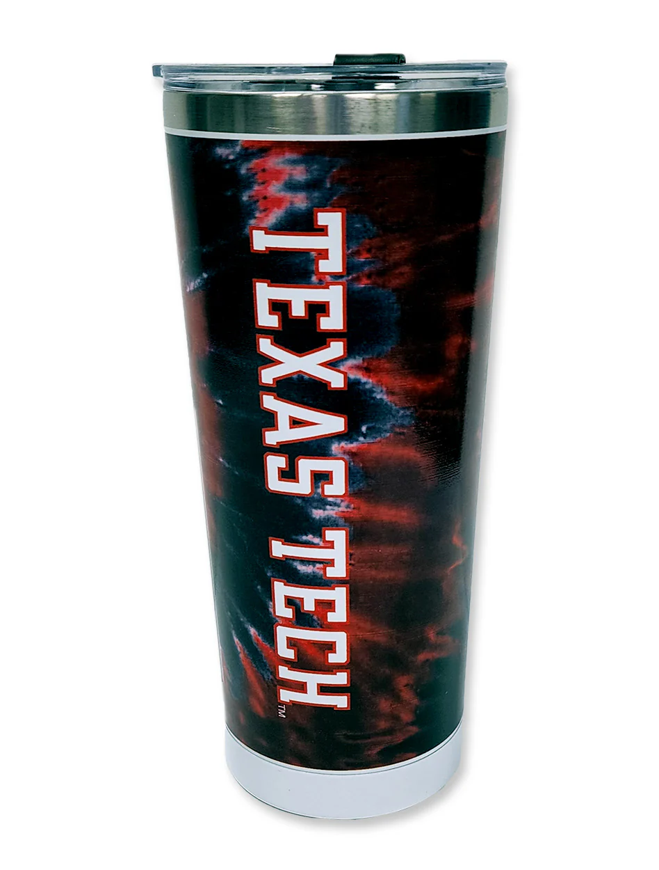 Texas Tech Team Color Tie Dye 24 oz Travel Tumbler