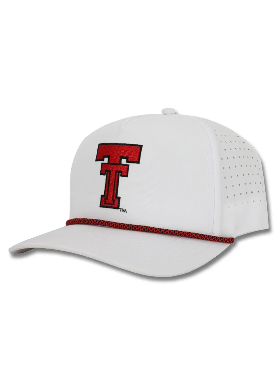 Dark Horse Texas Tech "Throwback" White Corded Sport Snapback Cap