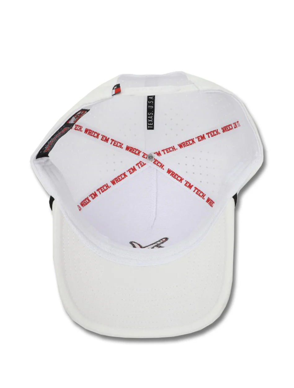Dark Horse Texas Tech "Throwback" White Corded Sport Snapback Cap - Image 5