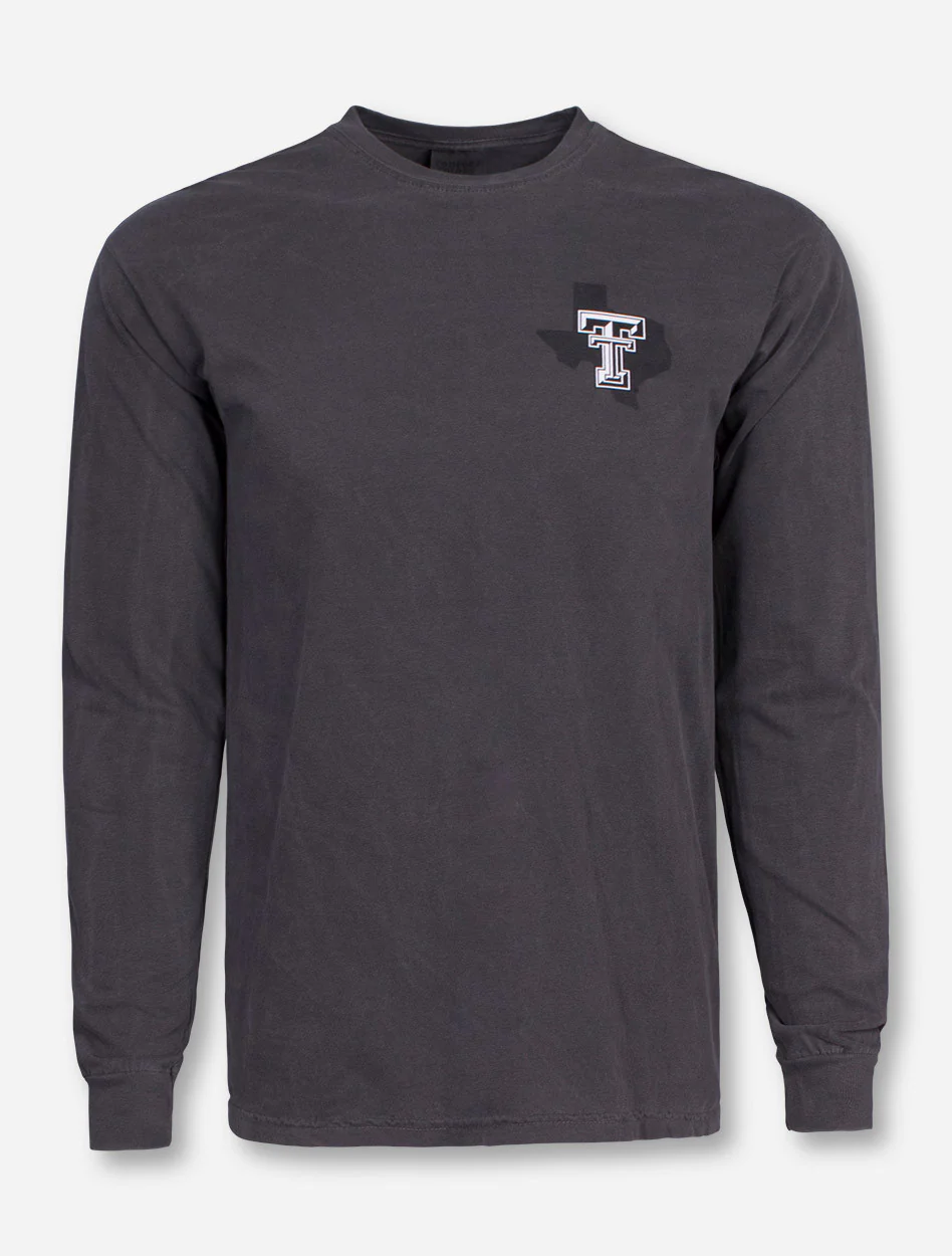 Texas Tech "Tonal Oval" Masked Rider Label Long Sleeve T-Shirt - Image 2