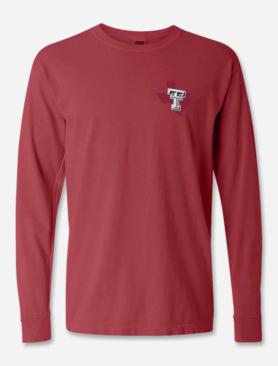 Texas Tech "Tonal Oval" Masked Rider Label Long Sleeve T-Shirt - Image 4