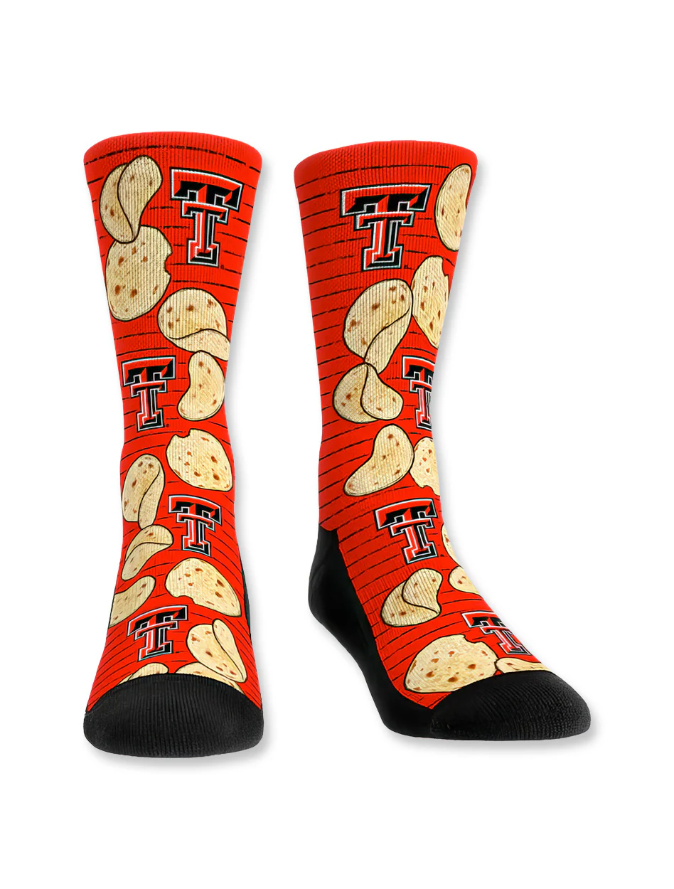 Texas Tech "Tortillas All Over" YOUTH Socks