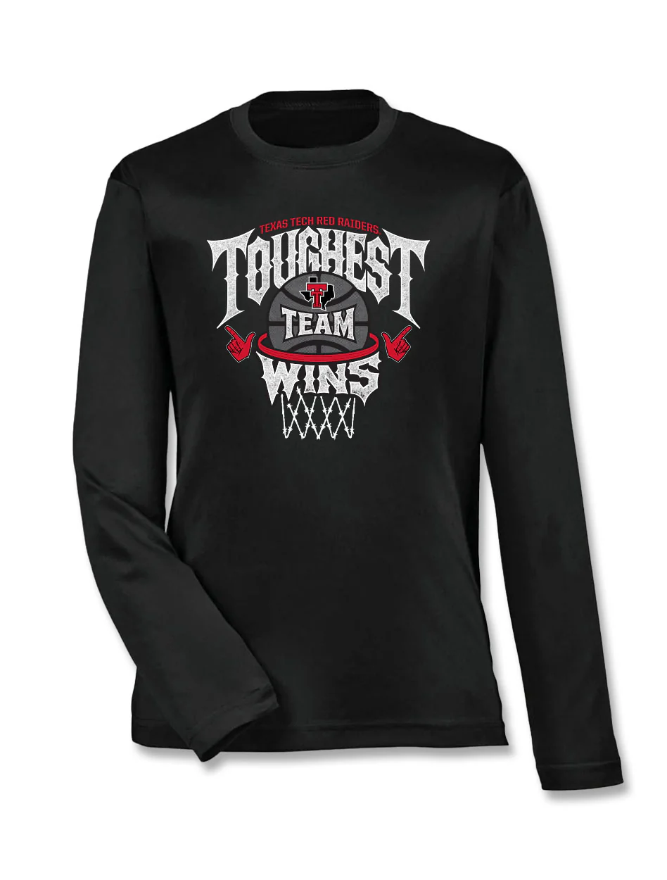 Texas Tech "Toughest Team Wins" Youth Long Sleeve T-Shirt