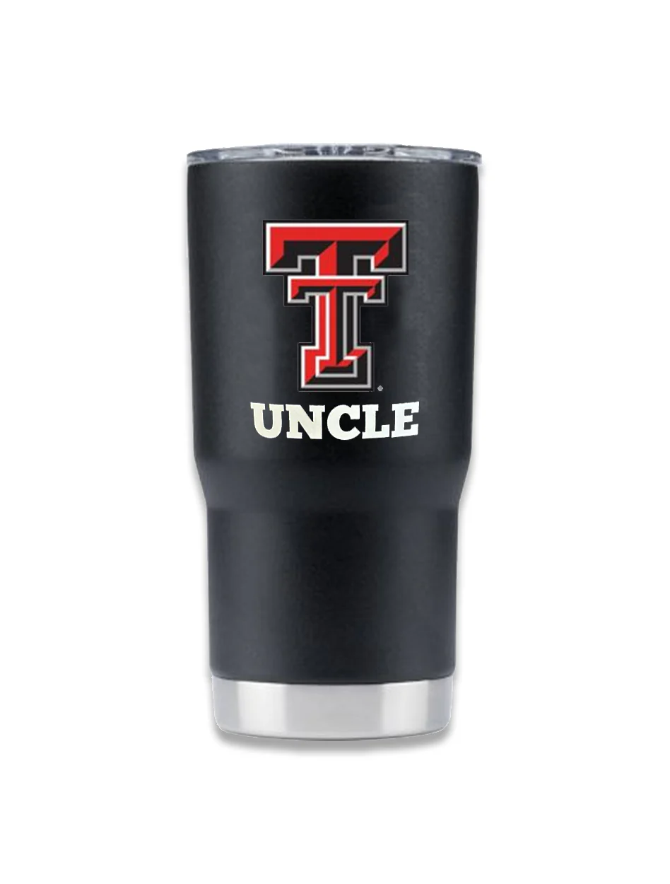 Texas Tech "UNCLE" Double Walled 20 oz Travel Tumbler
