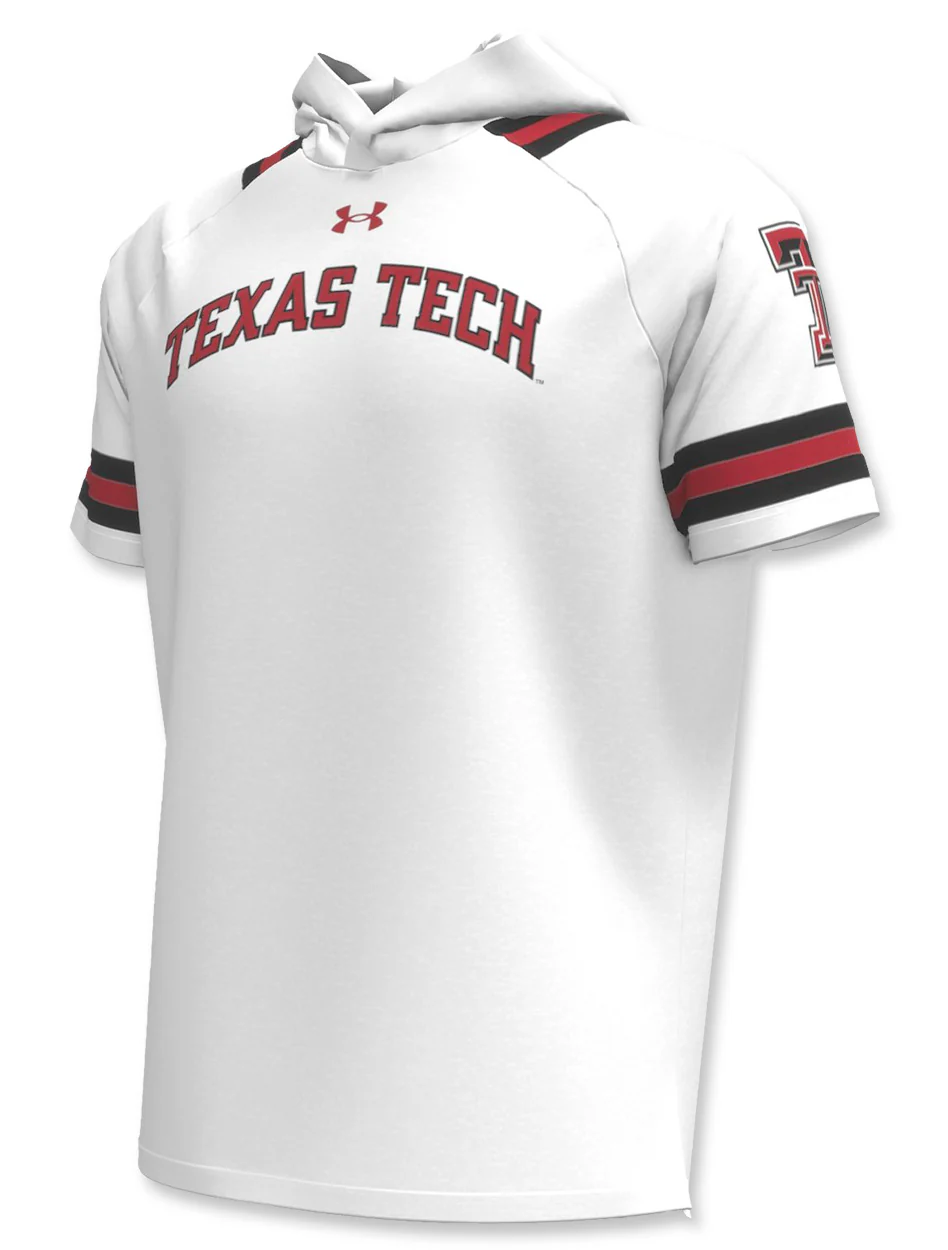 **Texas Tech Under Armour "Basketball Hooded Shooter" MEN'S Short Sleeve - Image 3