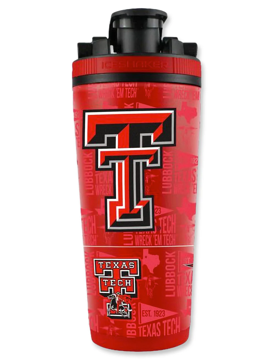 Texas Tech Vault Double T "Ice Shaker" 26 oz Stainless Steel Water Bottle