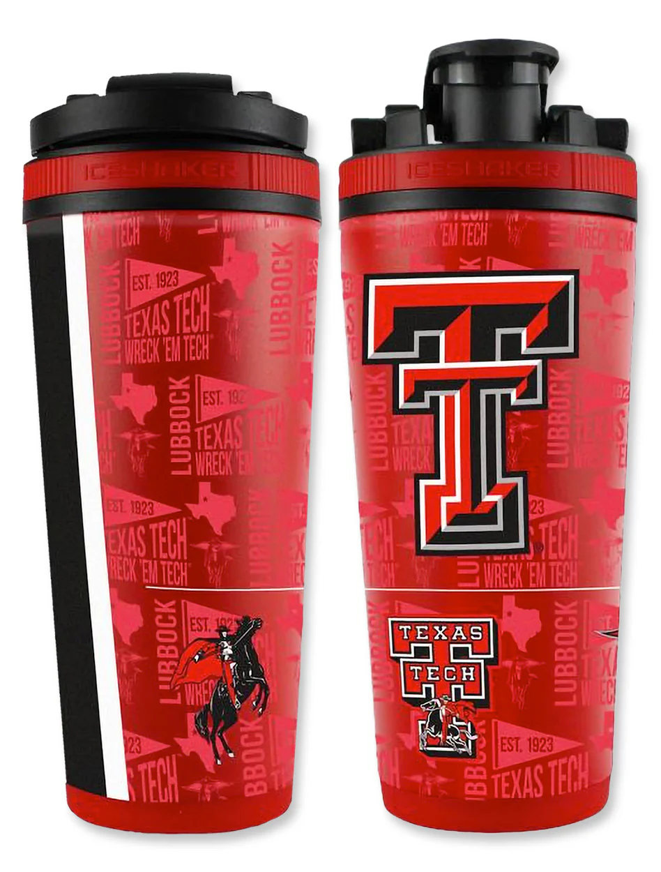 Texas Tech Vault Double T "Ice Shaker" 26 oz Stainless Steel Water Bottle - Image 3