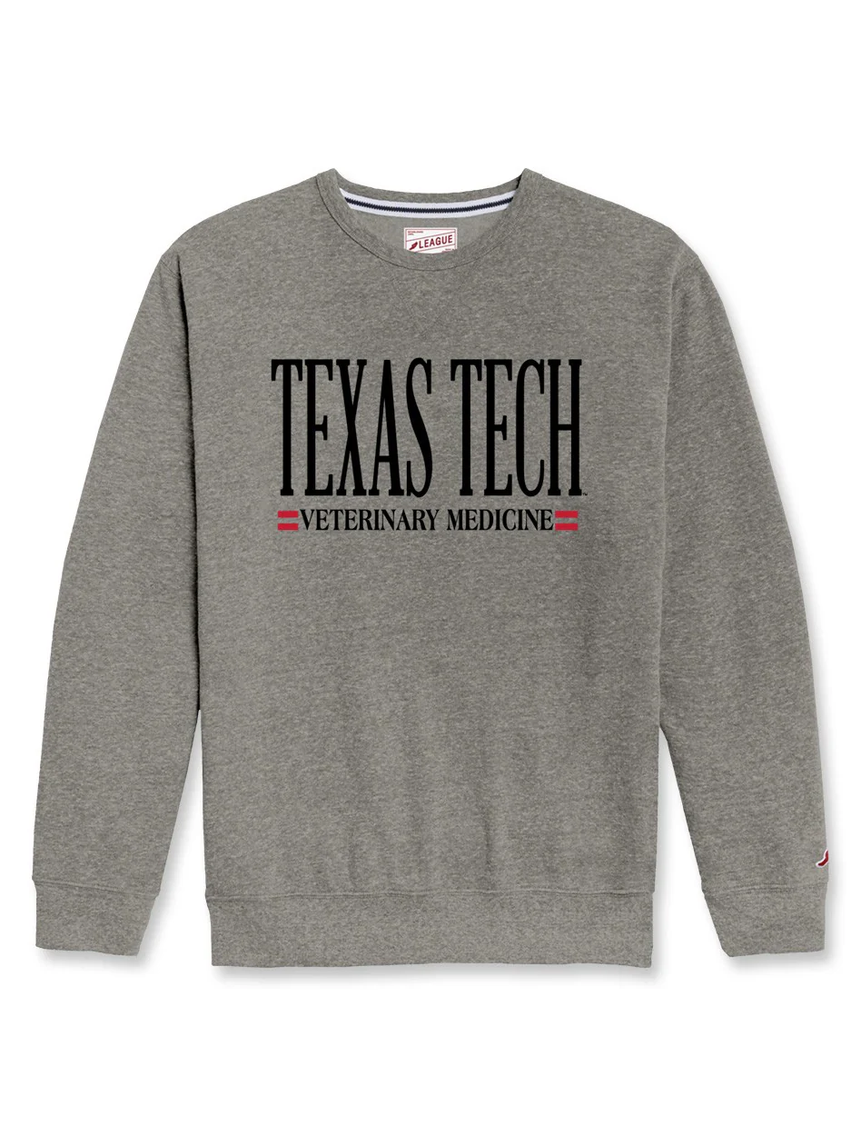 Texas Tech "Veterinary Medicine" Tri-Blend Crewneck Sweatshirt
