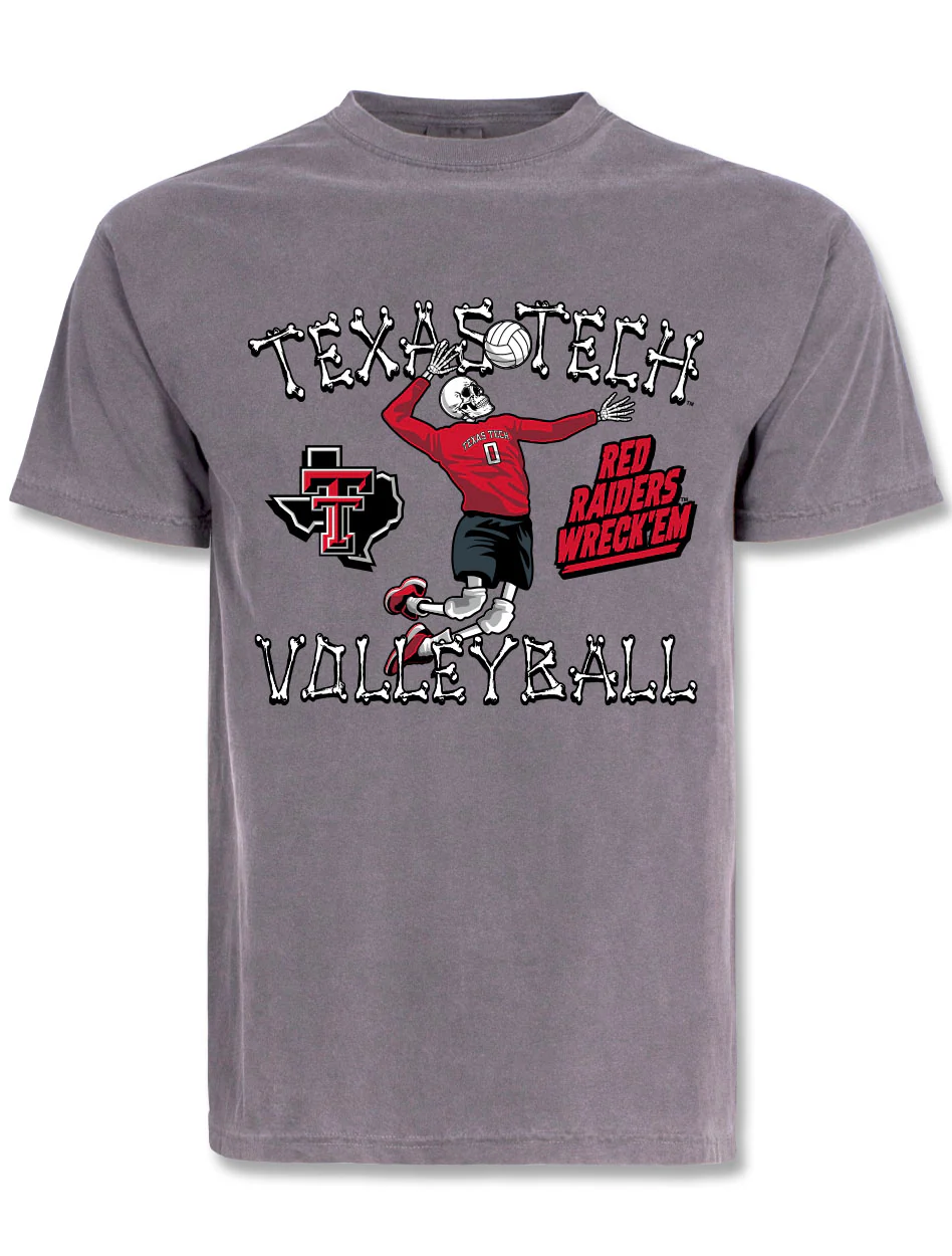 Texas Tech "Volleyball Bones" Short Sleeve T-shirt