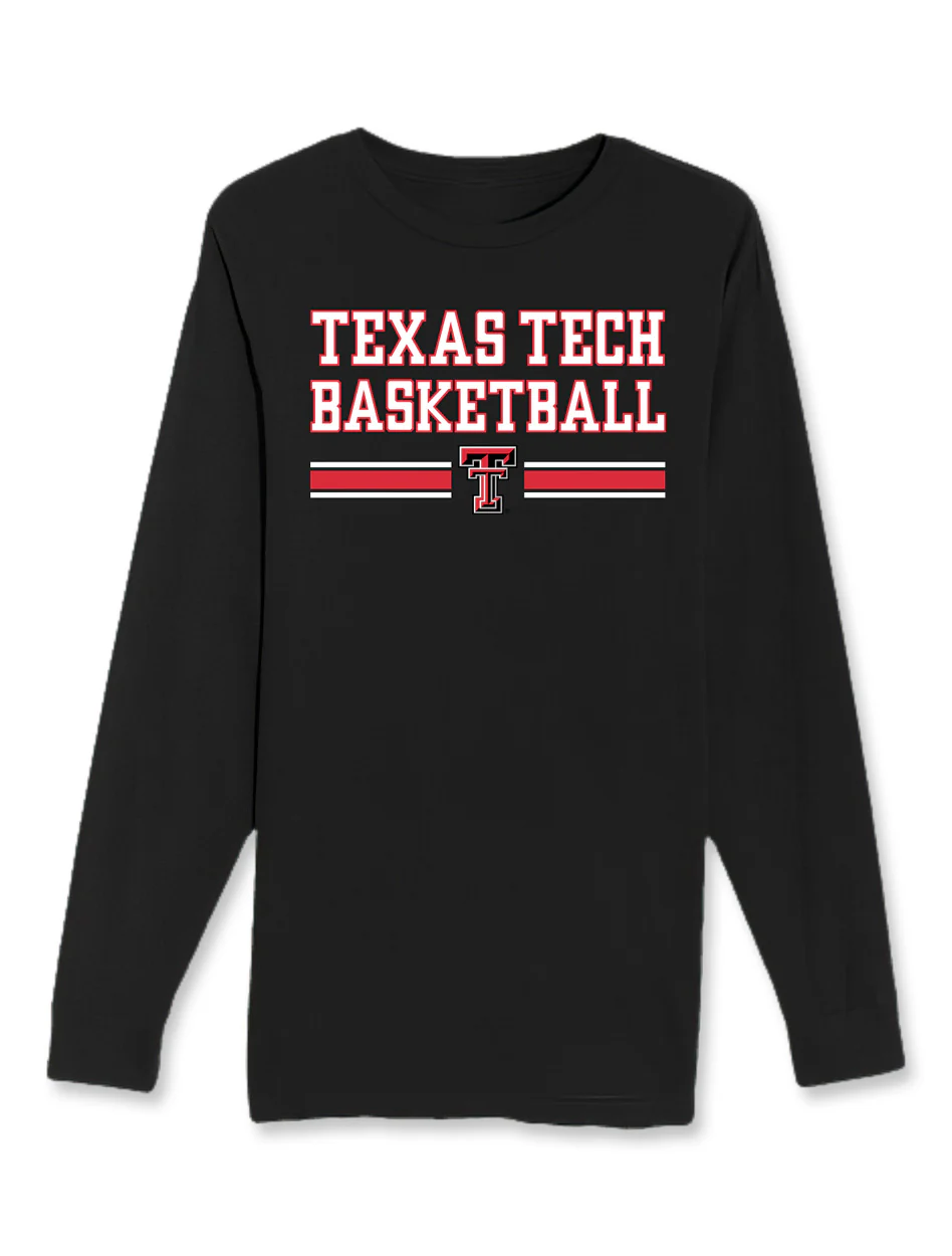 Texas Tech "Wells Runs Deep Basketball" Cotton Long Sleeve Shirt