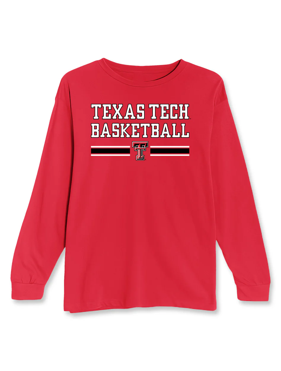 Texas Tech "Wells Runs Deep Basketball" Cotton Long Sleeve Shirt - Image 2