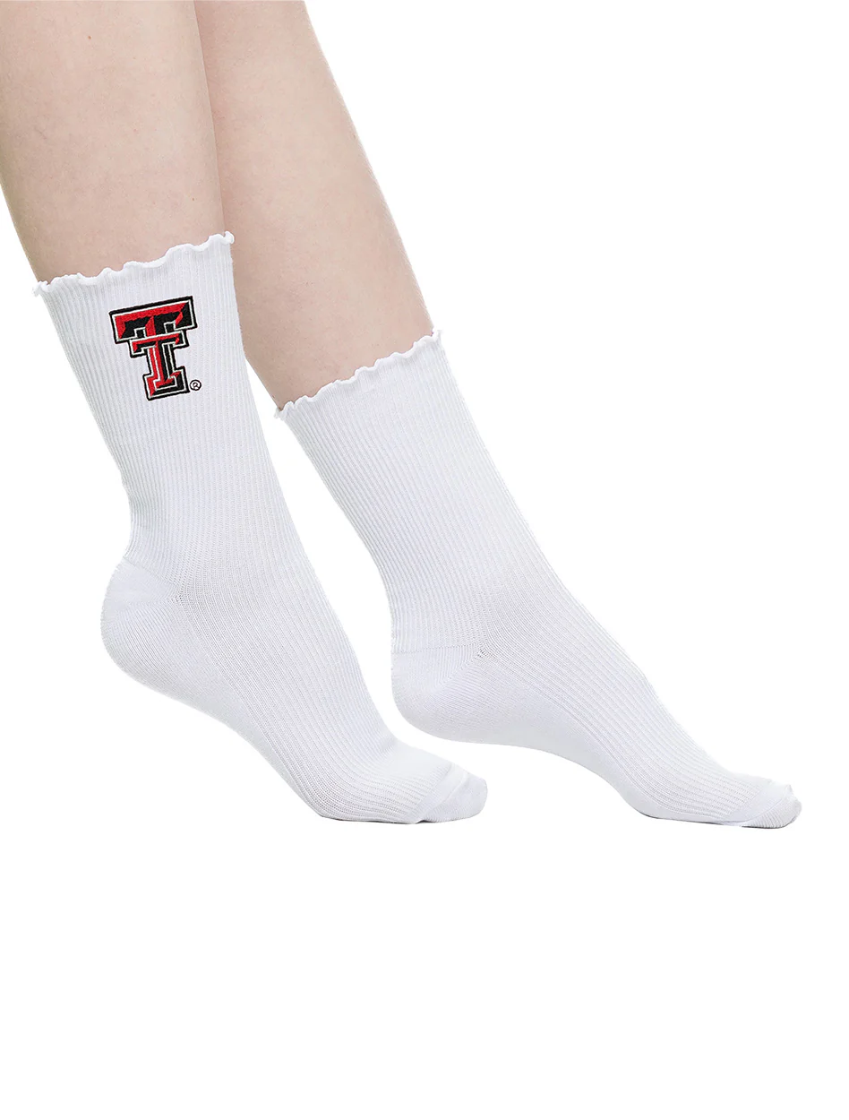 Texas Tech Zoozatz Lettuce Hem Sock