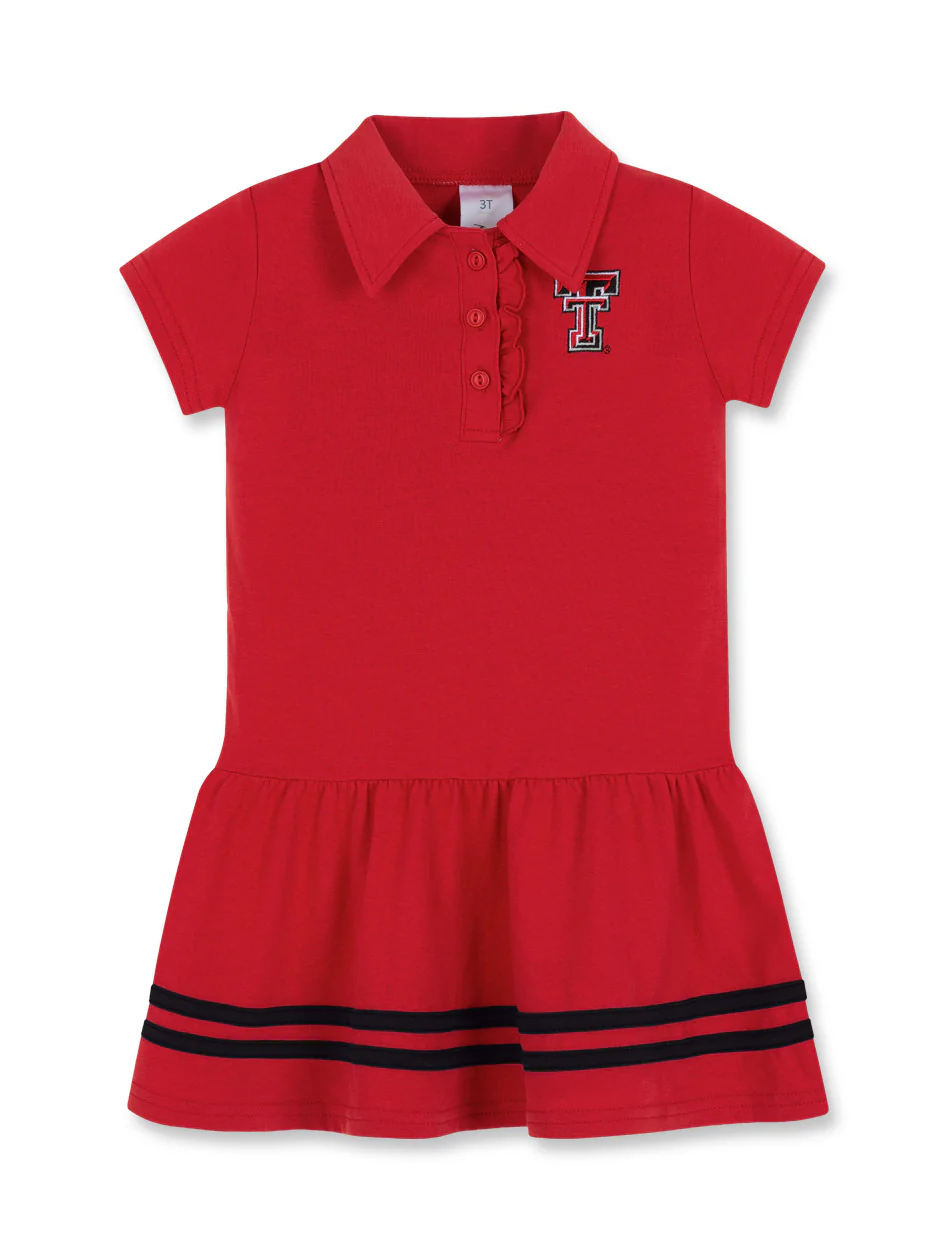 Texas Tech Zoozatz Southern Toddler Polo Dress