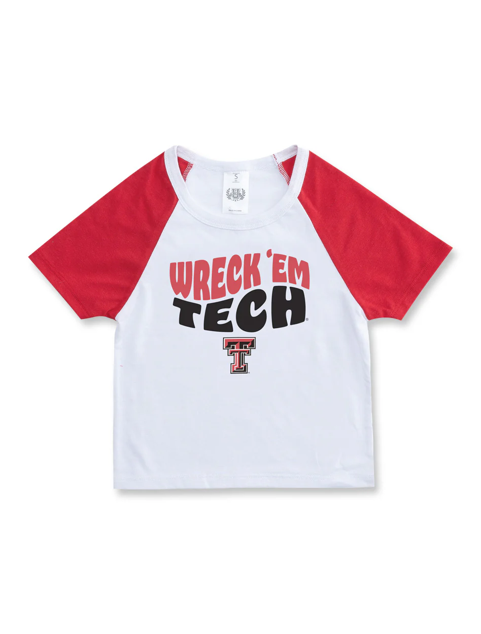 Texas Tech Zoozatz Wreck 'Em Tech Youth Raglan