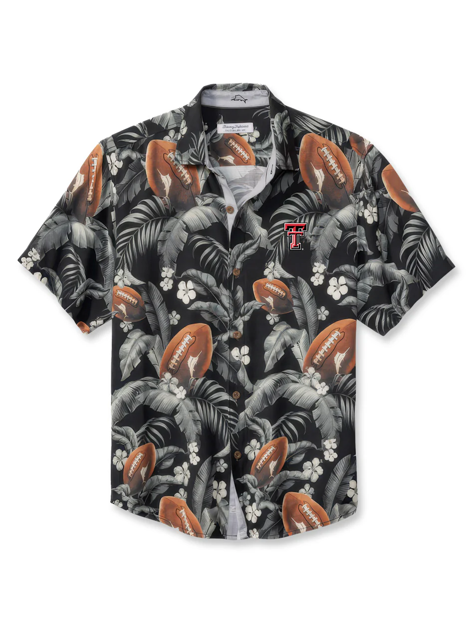 Tommy Bahama Texas Tech Double T "Veracruz Cay First Down Blooms" Polo