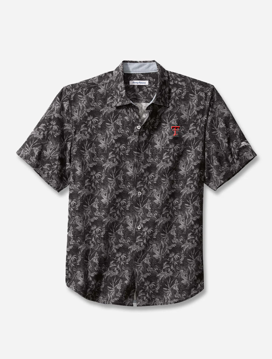 Tommy Bahama Texas Tech Red Raiders"Sport Jungle Shade" Silk Button Down
