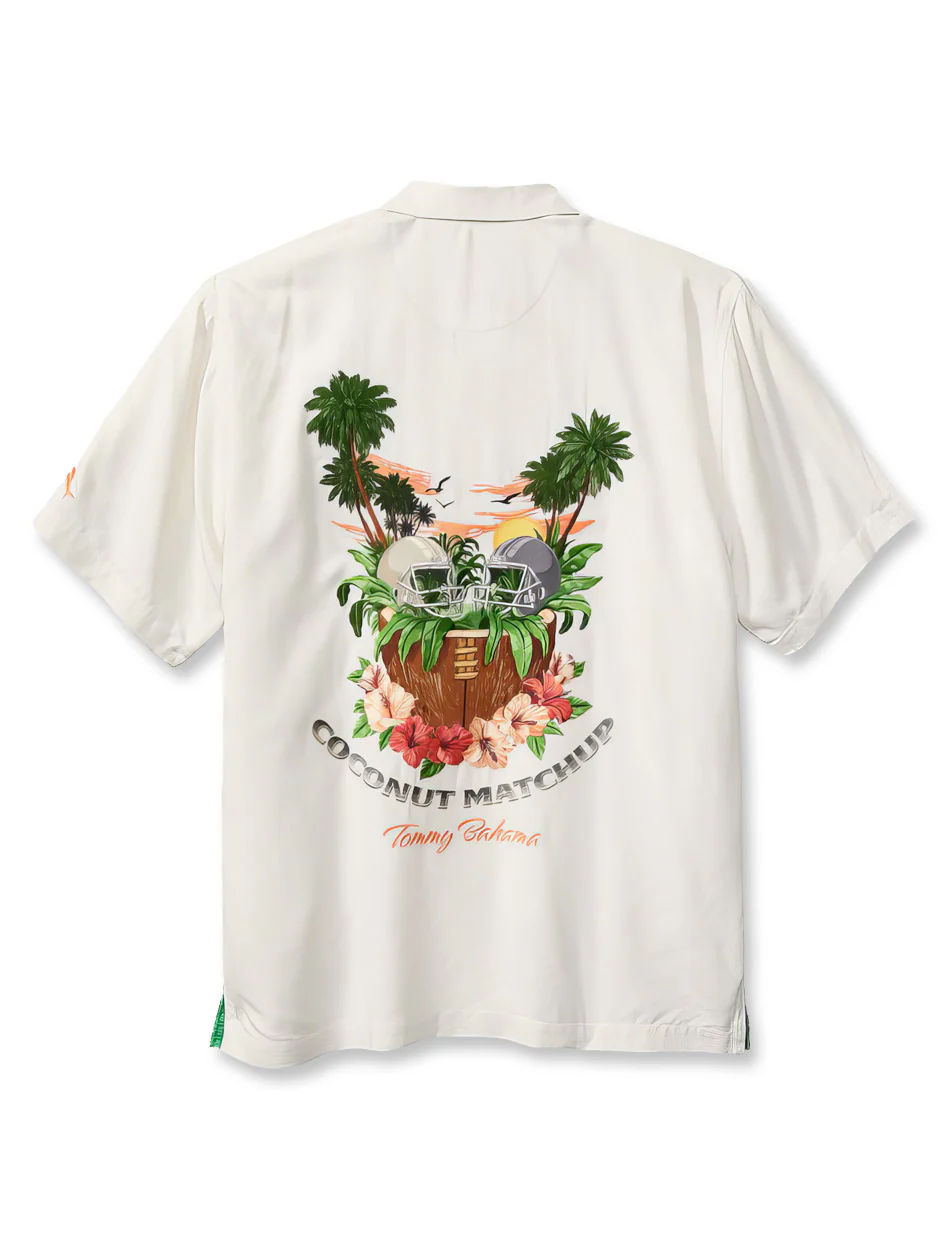Tommy Bahama Texas Tech Sport Coconut Matchup Camp Shirt - Image 2