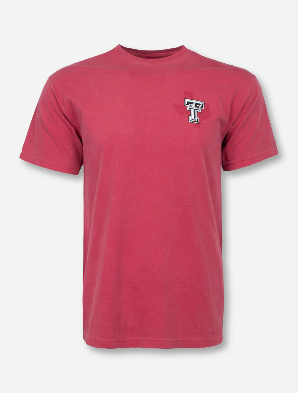 Tonal Masked Rider Label T-Shirt - Texas Tech - Image 2