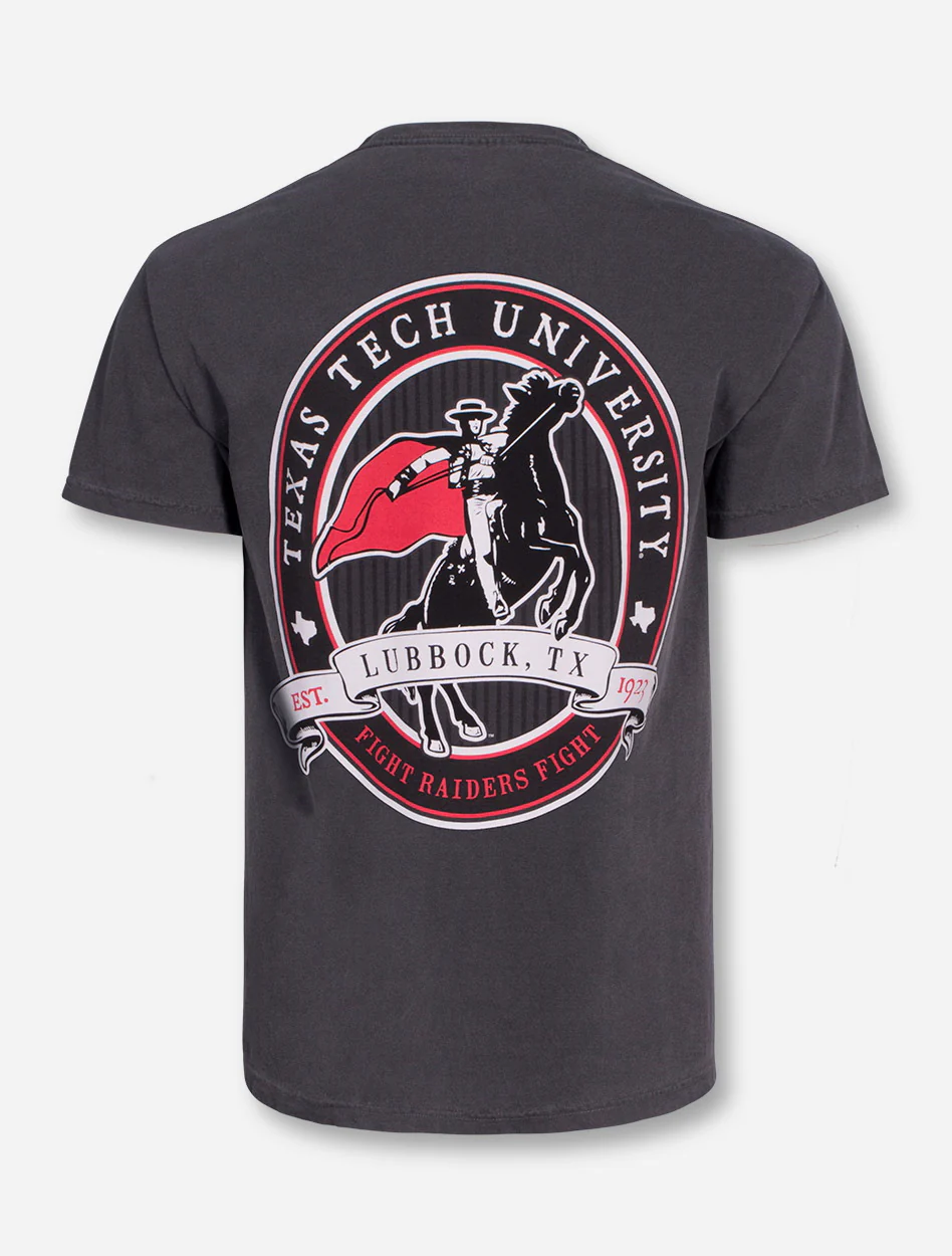Tonal Masked Rider Label T-Shirt - Texas Tech - Image 3