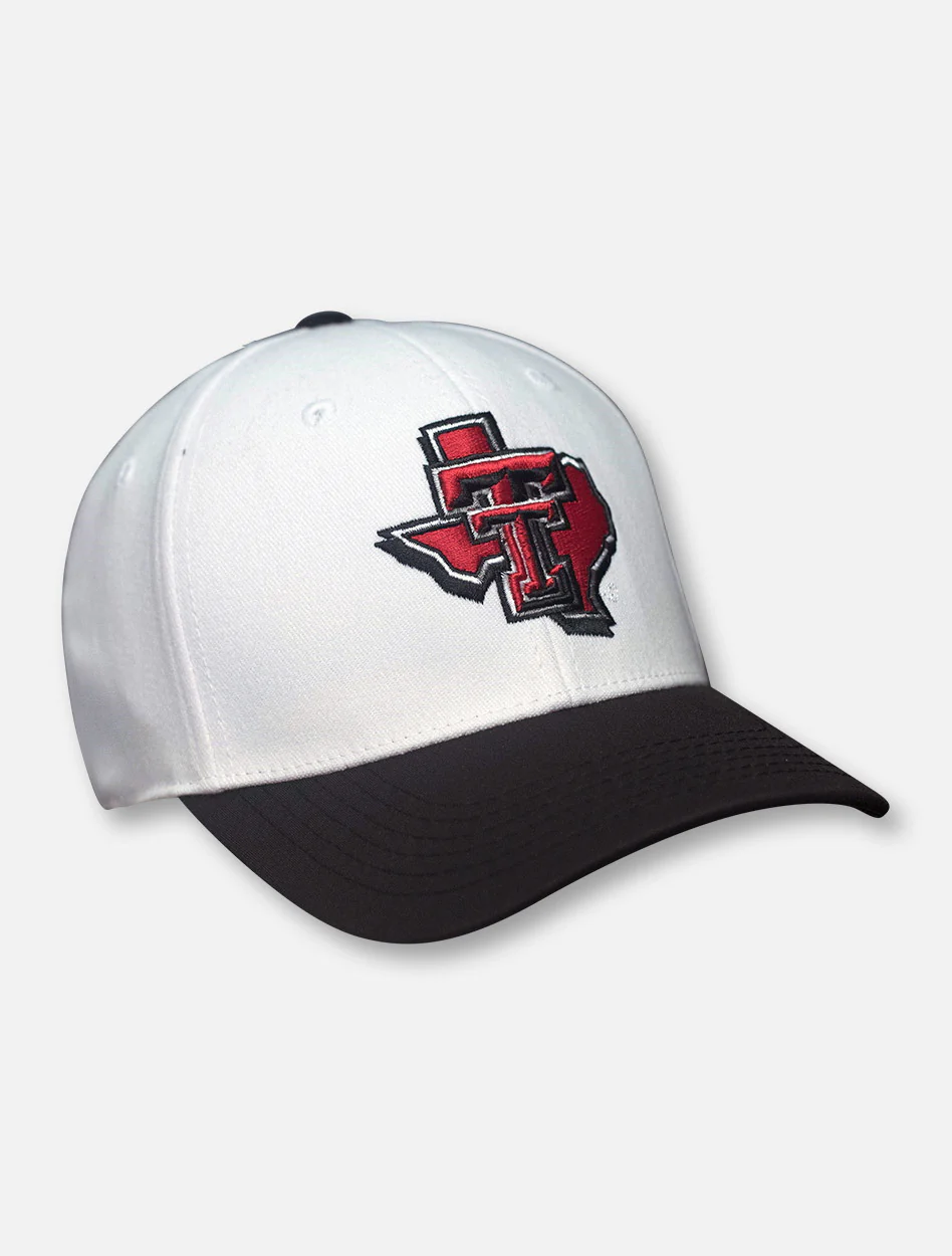 Top of the World Texas Tech "Infield" Pride Logo White Fitted Cap - Image 2