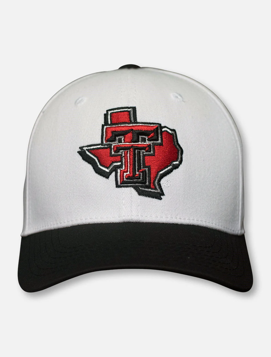 Top of the World Texas Tech "Infield" Pride Logo White Fitted Cap - Image 3