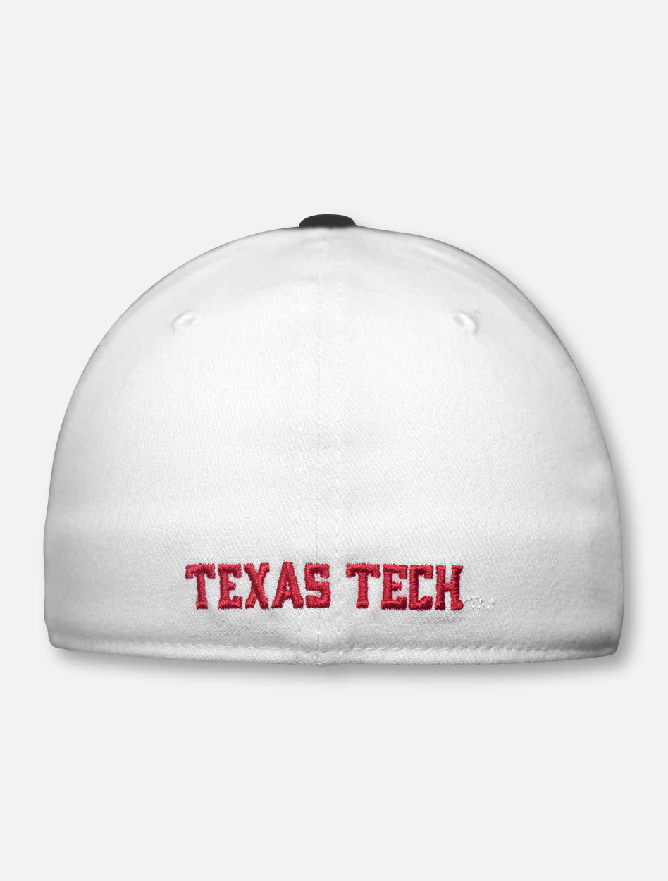 Top of the World Texas Tech "Infield" Pride Logo White Fitted Cap - Image 4