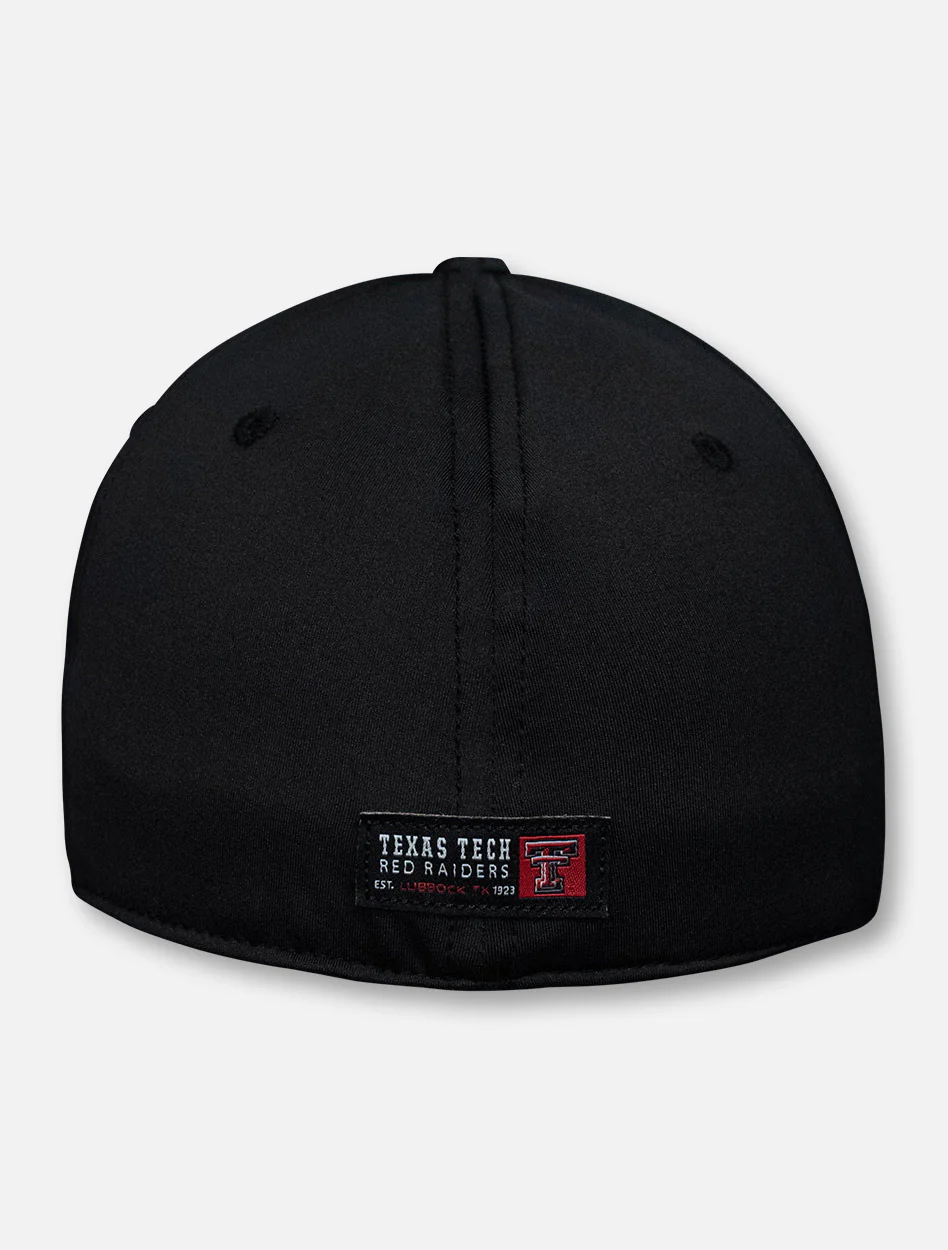 Top of the World Texas Tech Red Raiders Double T "McGavin" Black Stretch Fit Cap - Image 4