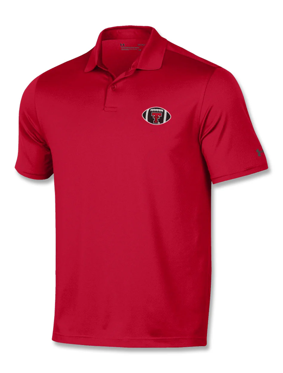 **Under Armour Texas Tech "Football Icon" 2.0 Red Performance Polo