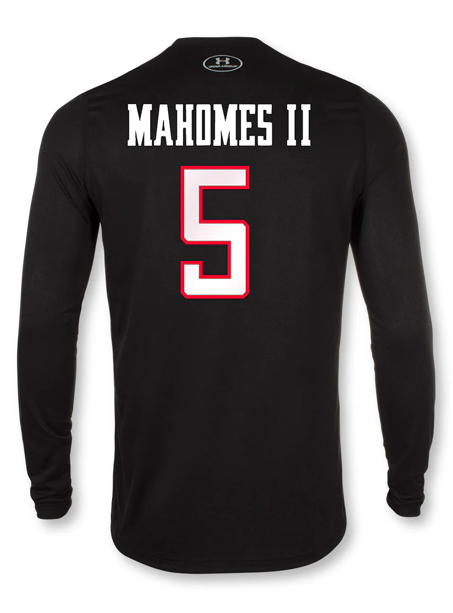 **Under Armour Texas Tech Red Raiders Mahomes Guns Up Long Sleeve T-Shirt - Image 2