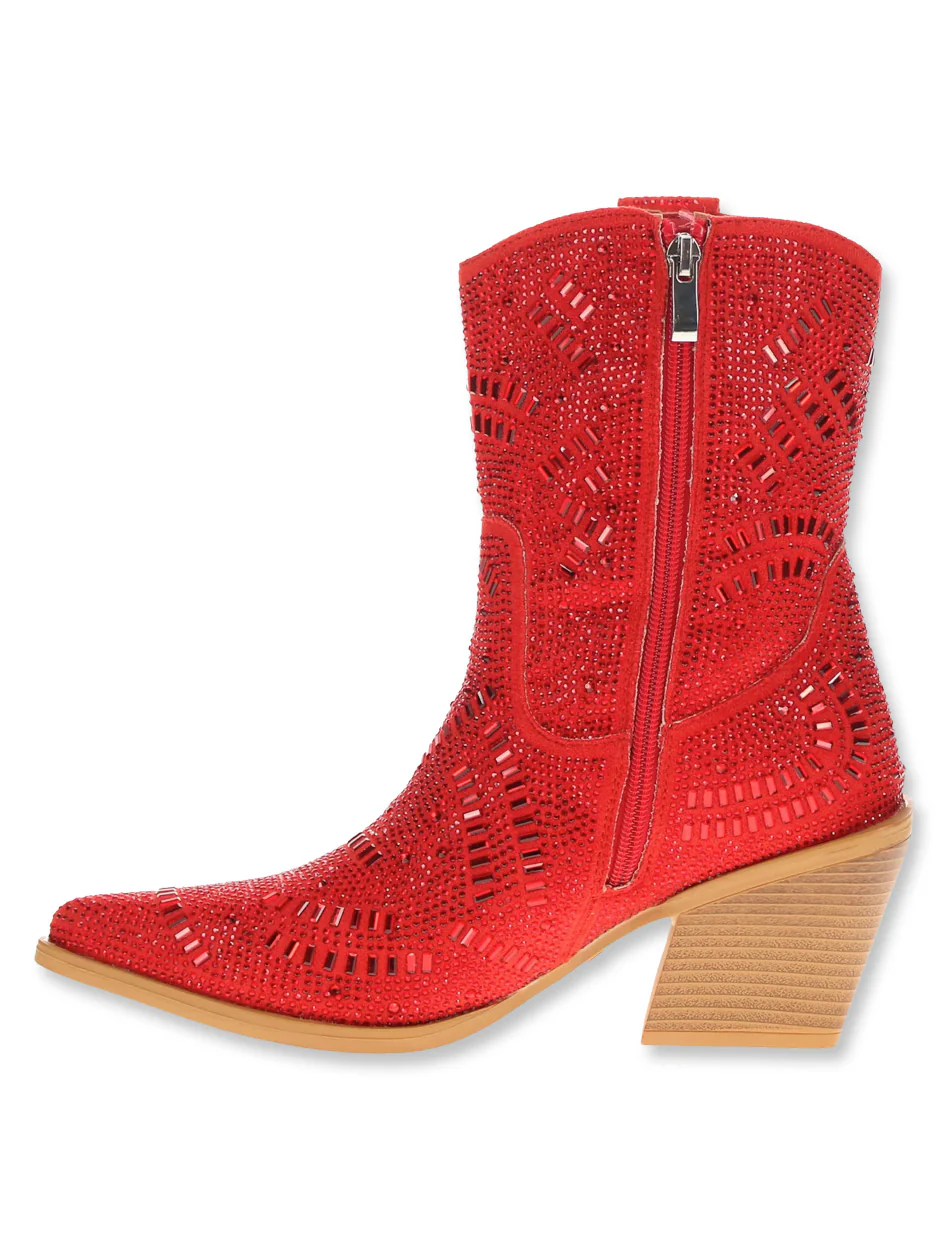 Vaccari "Sadie" Rhinestone Bootie - Image 3