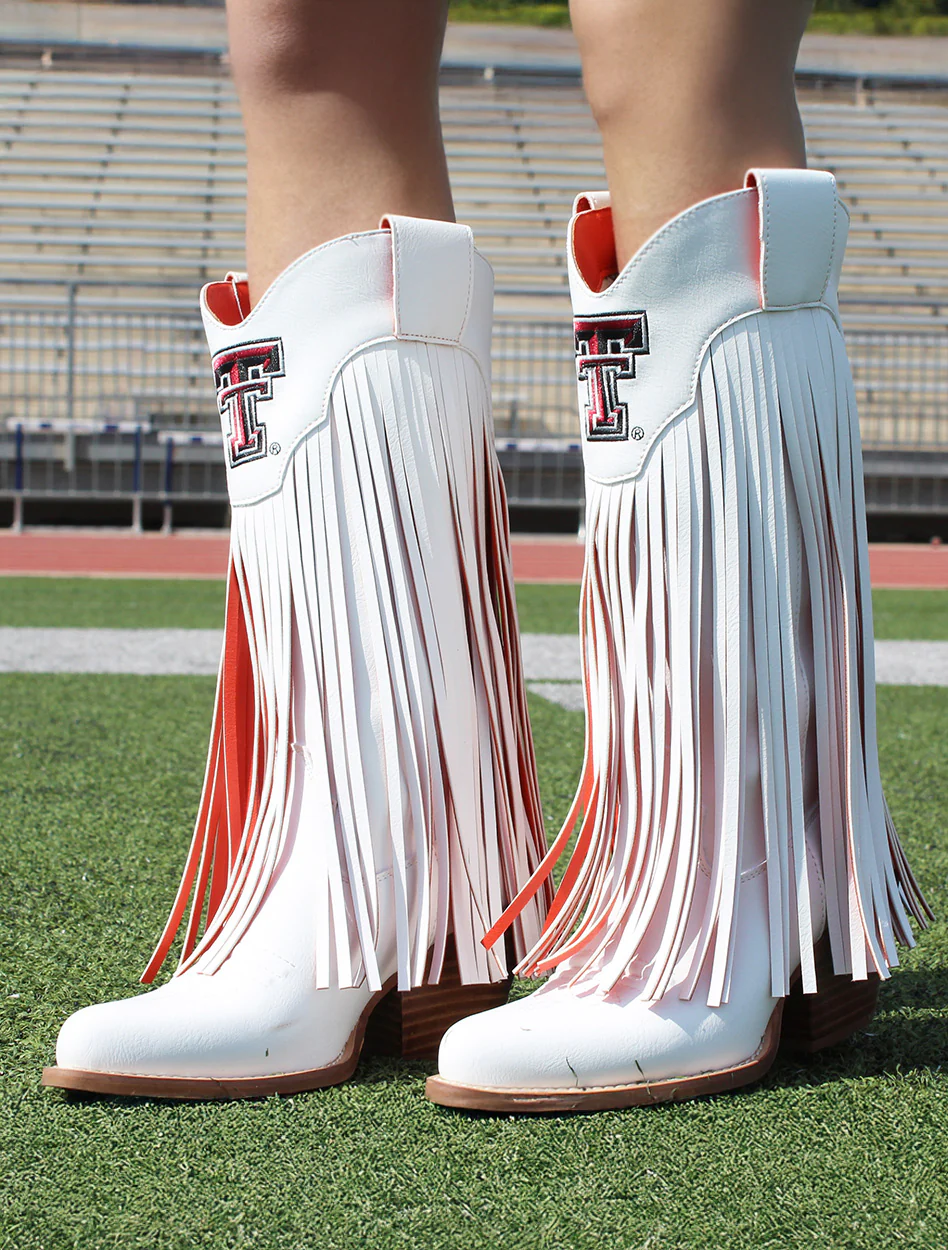 Vaccari Texas Tech "Kacey" Fringe Women's Boots