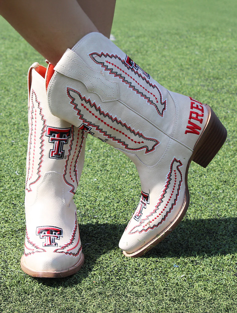 Vaccari Texas Tech "Mimi" Embroidered Women's Boots