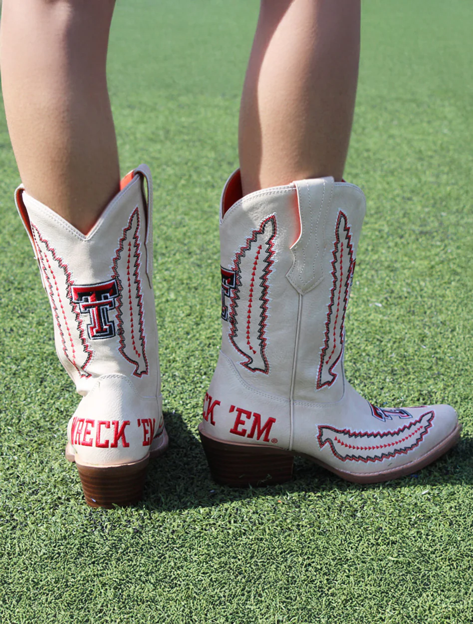 Vaccari Texas Tech "Mimi" Embroidered Women's Boots - Image 3
