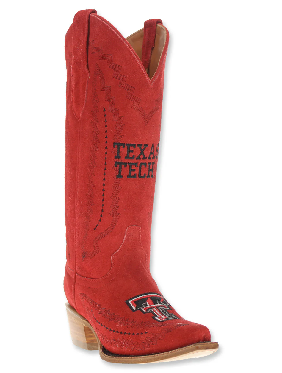 Vaccari Texas Tech "Nora" Suede Boot - Image 3