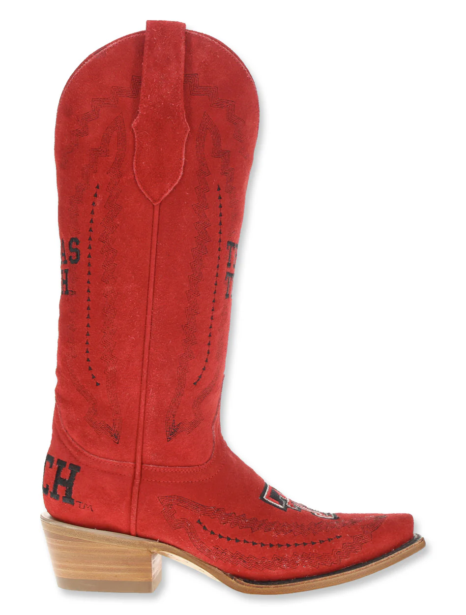 Vaccari Texas Tech "Nora" Suede Boot - Image 4