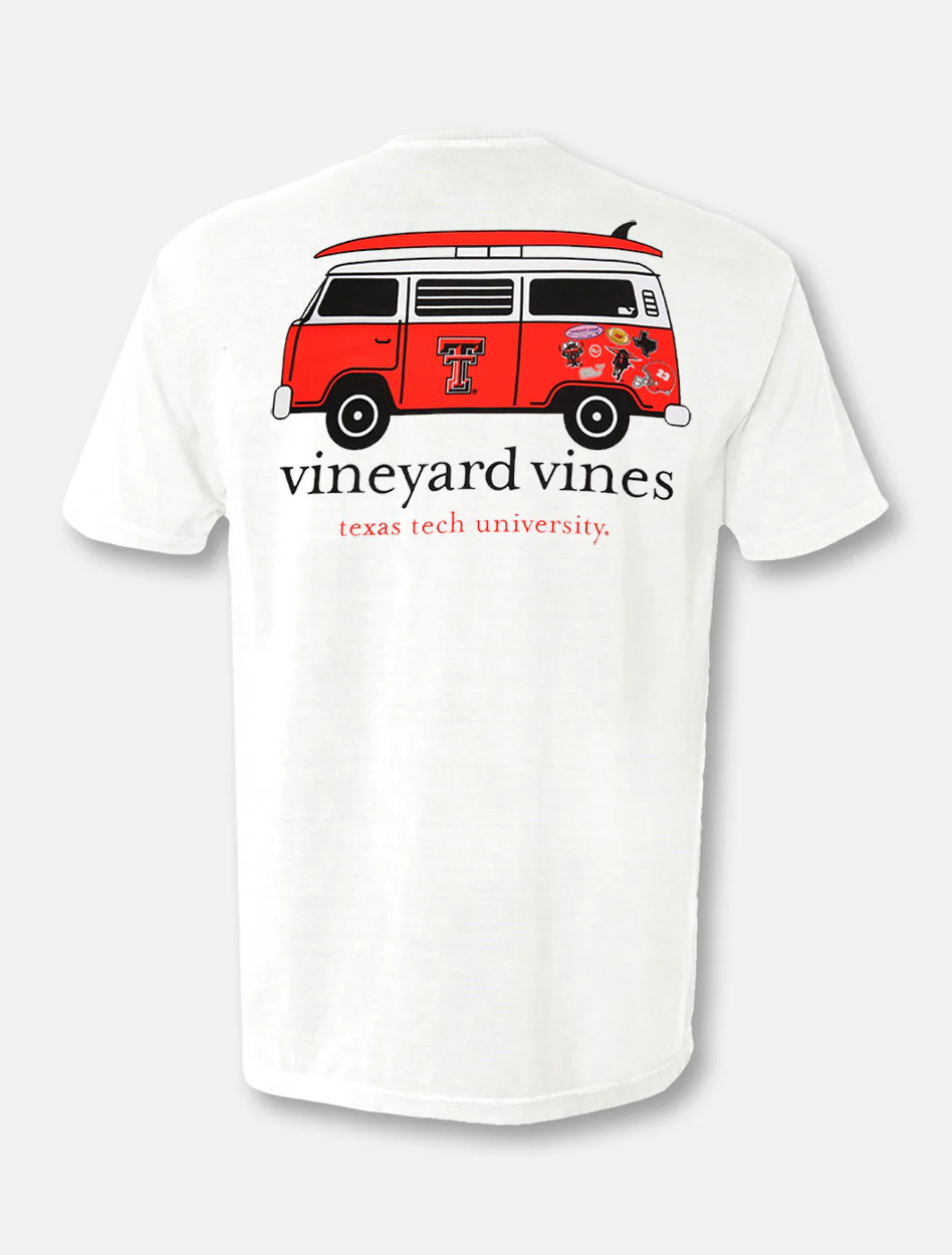 Vineyard Vines Texas Tech Red Raiders Double T "Van with Surfboard" T-Shirt