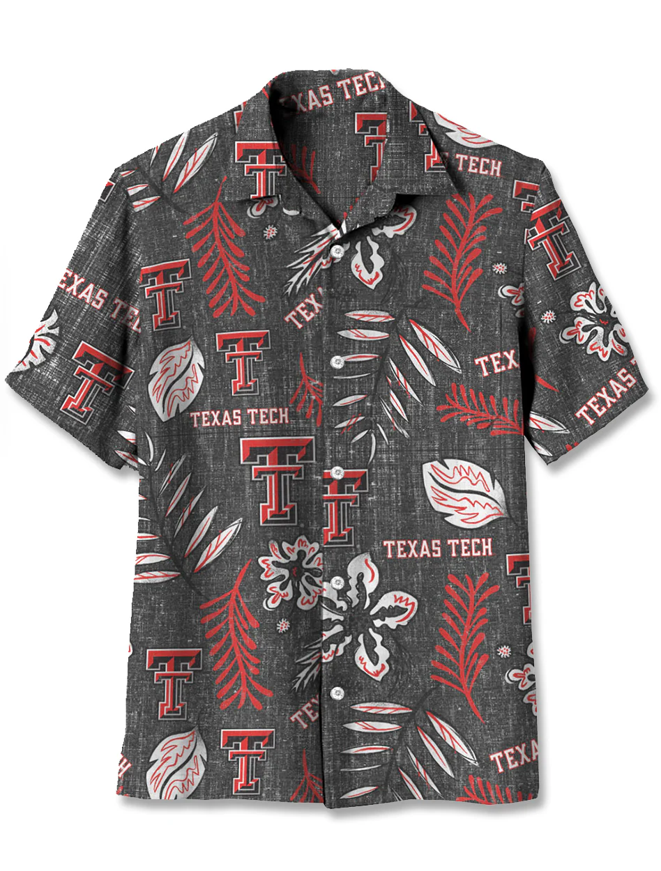 Texas Tech Double T "Vintage Floral" Button Up Dress Shirt