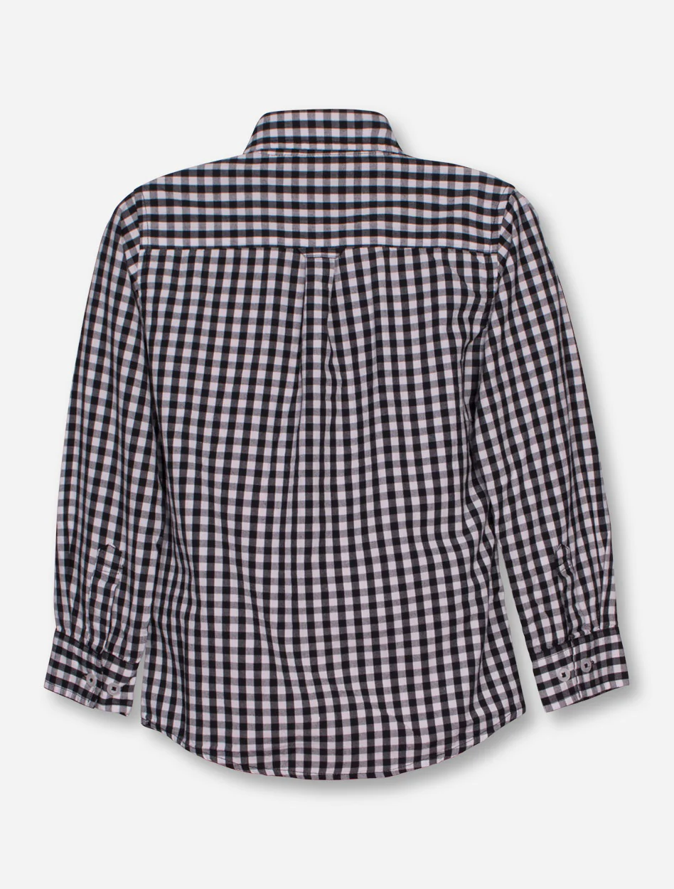 Wes & Willy Texas Tech Gingham KID'S Dress Shirt - Image 2