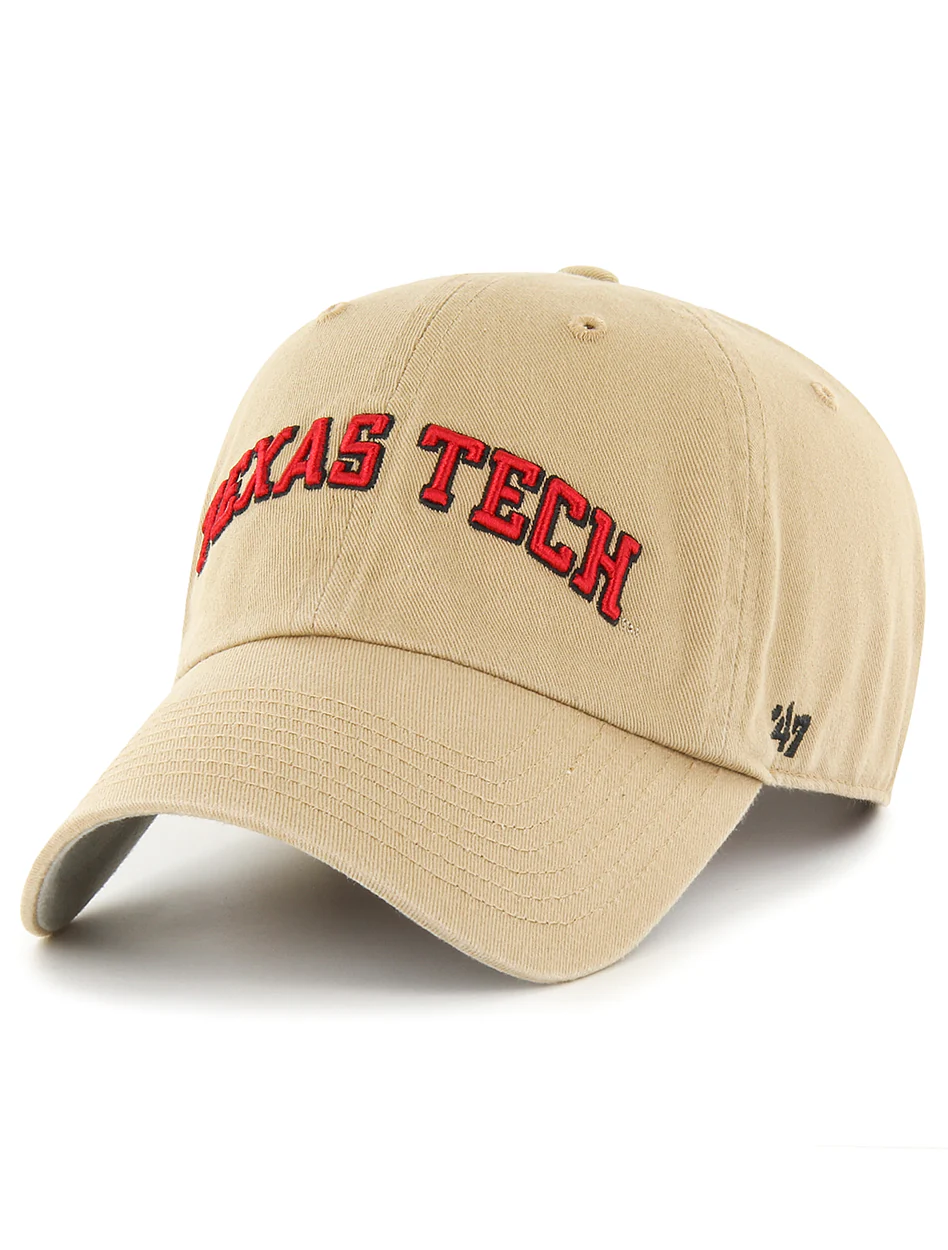 47 Brand Texas Tech "Khaki Archie Script" Adjustable Cap