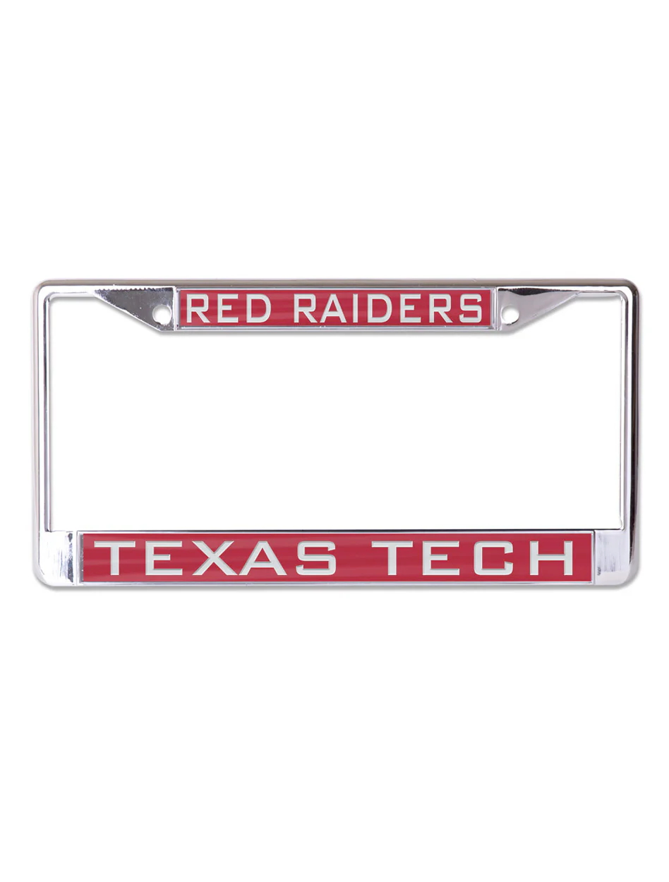 Red Raider over Texas Tech Red License Plate Frame