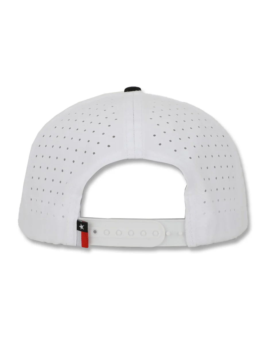 Texas Tech Dark Horse "Retro Splash" White Sport Snapback Cap - Image 4