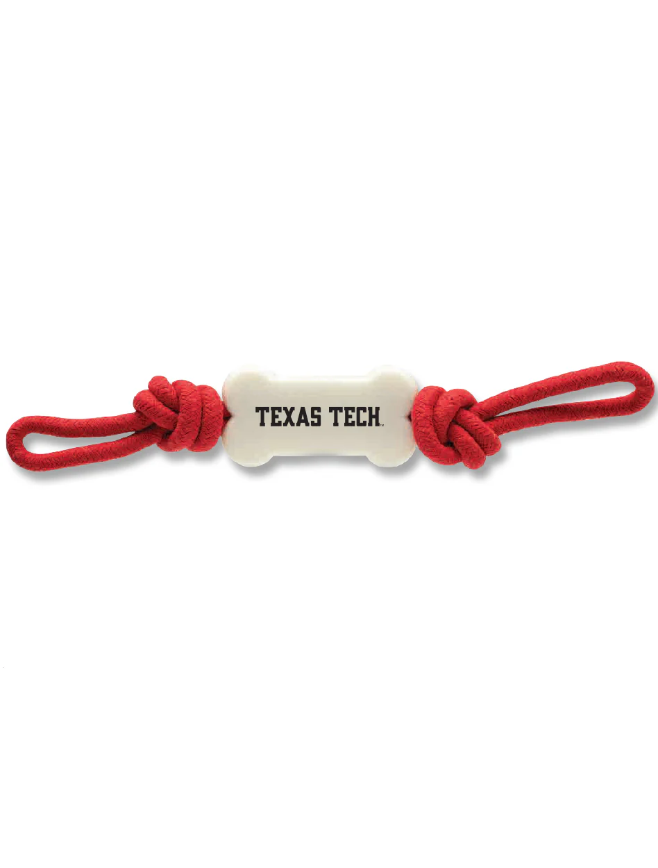 Texas Tech Knotted "Bone" Rope Pet Toy