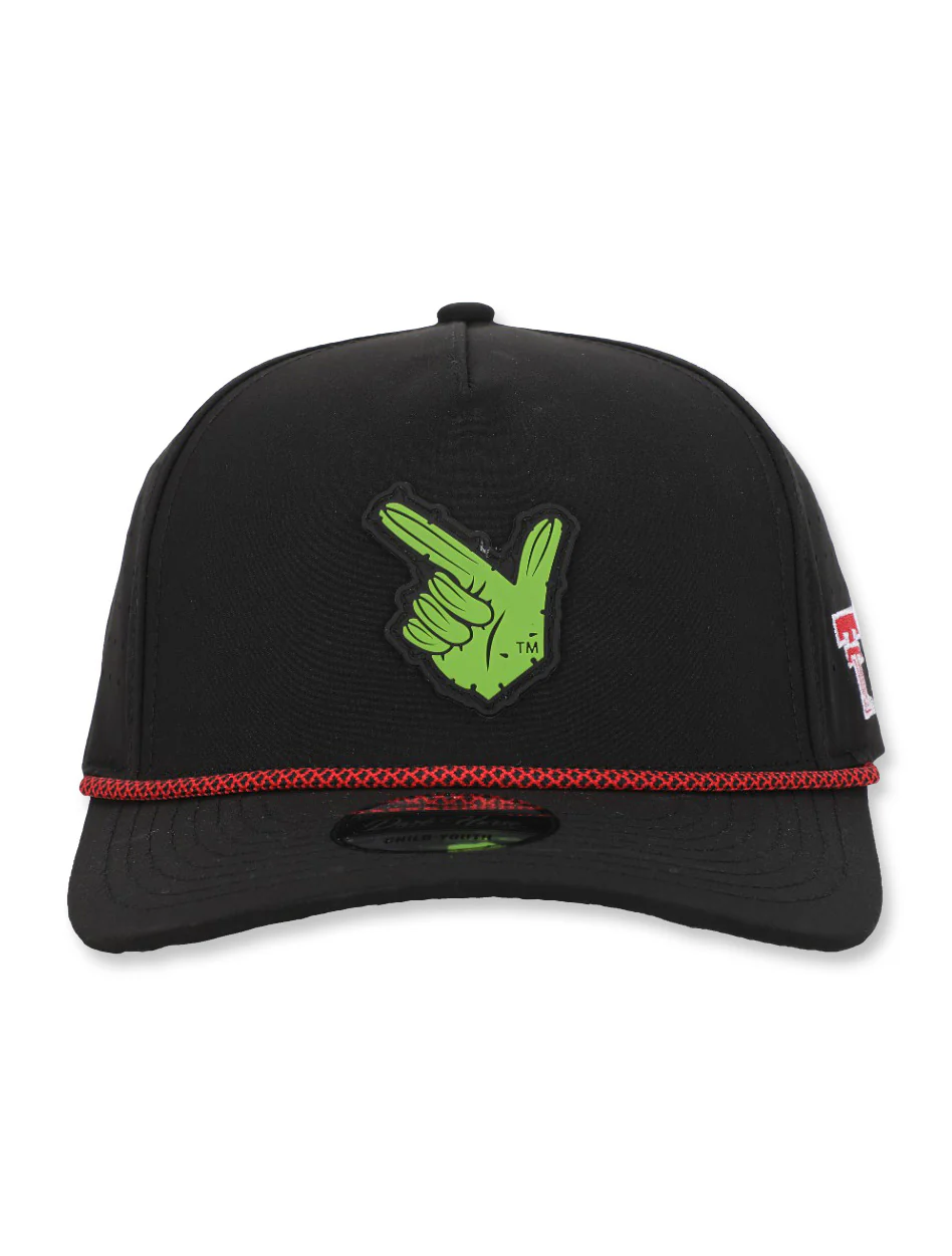 YOUTH Dark Horse "Cactus PVC" Black Rope Snapback - Image 2