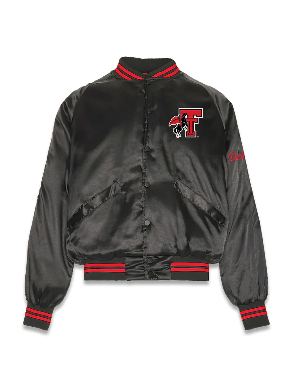 YOUTH Texas Tech Dark Horse "Long Live The Matadors" Vintage Varsity Jacket - Image 2