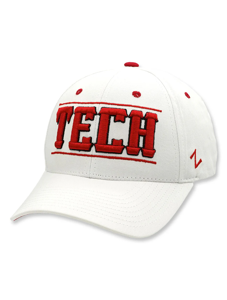 Zephyr Texas Tech "Citadel" TECH w/ Double T on Side Snapback Cap