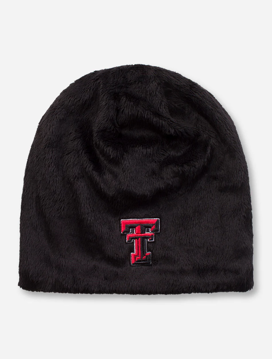 Zephyr Texas Tech "Minx" Double T Faux Fur Beanie